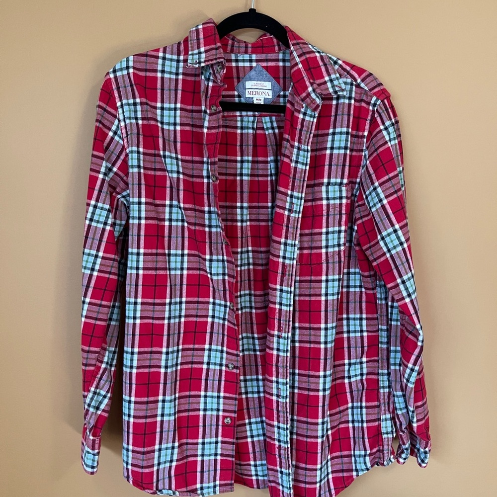 Long Sleeve Plaid Button Up